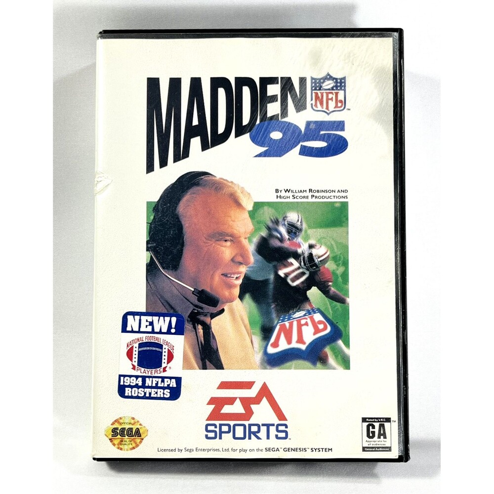 Madden NFL 95 Sega Genesis 1994 Complete with Manual and Insert Tested
